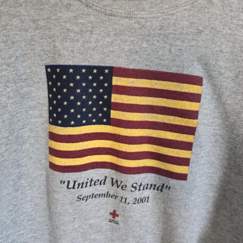 EUC Hanes American Red Cross United We Stand Sept 11th Sweatshirt - Picture 4 of 4